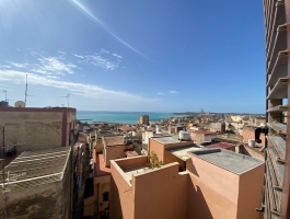 736.Sciacca Apppartamento con terrazzo vista mare centro città s.michele